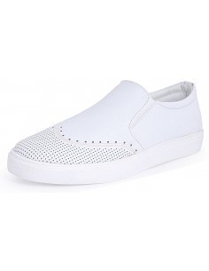 SHUMAEL Men's White Casual...