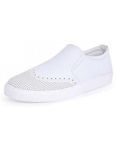 SHUMAEL Men's White Casual Loafers &...