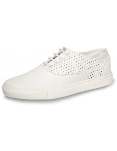 SHUMAEL Men's White Casual...